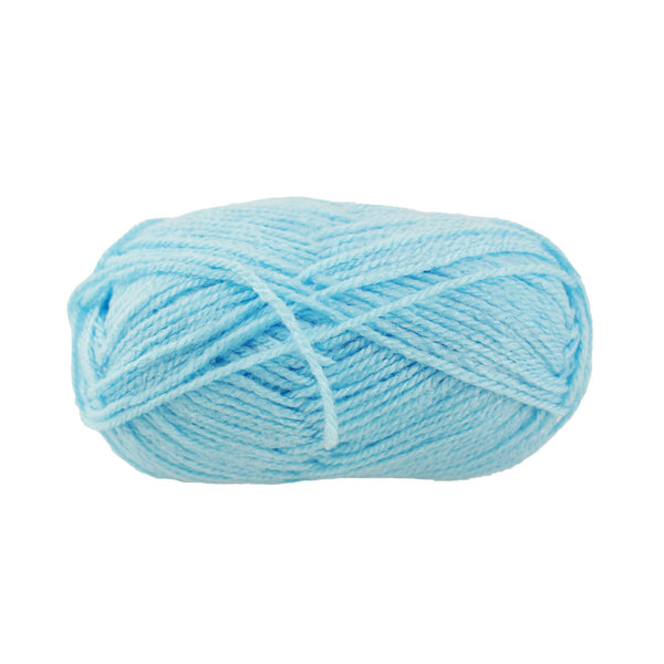 Solid Colored Acrylic Yarn Bundle, 115-Yard, Baby Blue