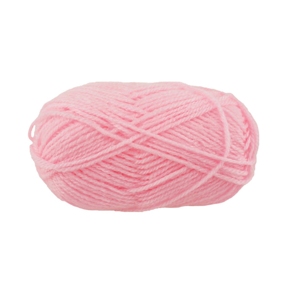 Solid Colored Acrylic Yarn Bundle, 115-Yard, Baby Pink