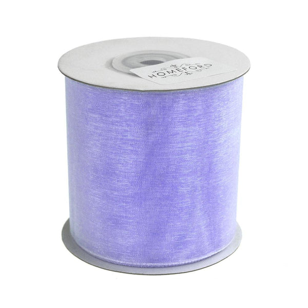 Plain Sheer Organza Ribbon, 2-3/4-inch, 25 Yards, Iris