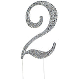 Sparkling Rhinestone Metal Crystal Cake Topper