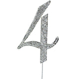 Sparkling Rhinestone Metal Crystal Cake Topper