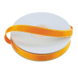 Satin Ribbon with Iridescent Edge, 3/8-Inch, 25 Yards