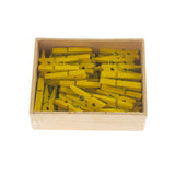 Mini Wooden Clothespins, 50-Count