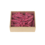 Mini Wooden Clothespins, 50-Count