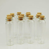 Mini Corked Jar Tube Bottle Favor Souvenir, 12-Piece