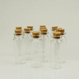 Mini Corked Jar Tube Bottle Favor Souvenir, 12-Piece