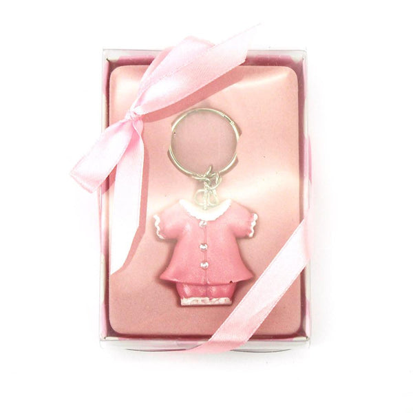 Keychain Favors, 4-Inch, Baby Clothes, Light Pink