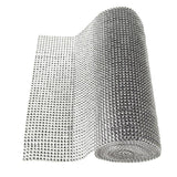 Rhinestone Diamond Wrap Mesh Ribbon, 9-1/2-Inch, 5 Yards