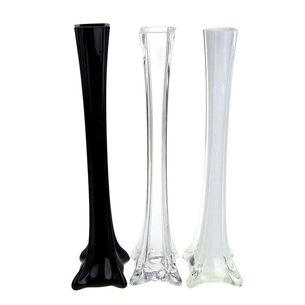 Tall Eiffel Tower Glass Vase Centerpiece