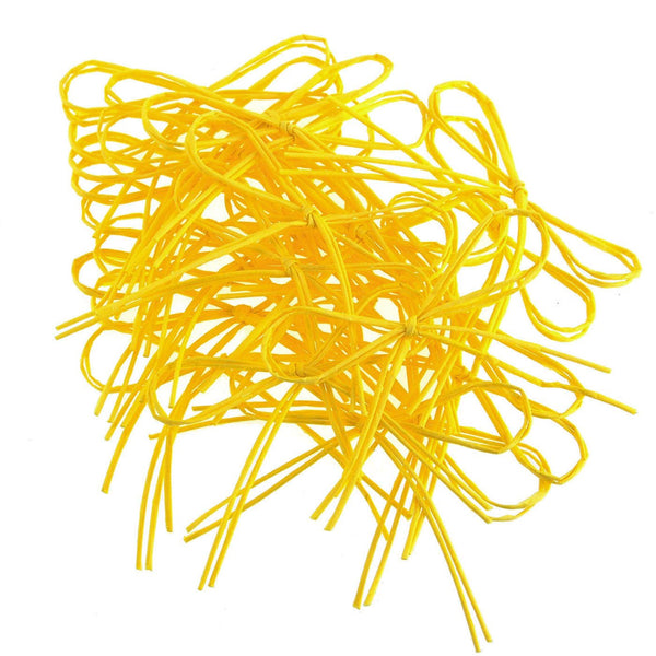 Ready To-Go Raffia Bows, 2-Inch, 24-Piece,, Yellow