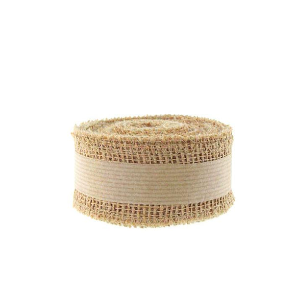 Natural Burlap Rolls Natural Fabric, 2-Inch, 10 Yards