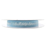 Baby Shower Print Organza Ribbon, 3/8-Inch, 25 Yards