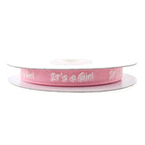 Its A Boy/Girl Organza Ribbon, 3/8-inch, 25-yard