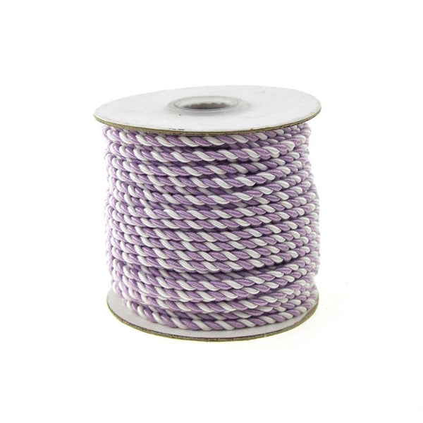 Pastel Twisted Cord Rope 2 Ply, 3mm, 25 Yards, Lavender