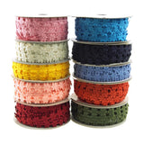 Polyester Flower Garland Ribbon, 3/8-Inch, 25-Yard