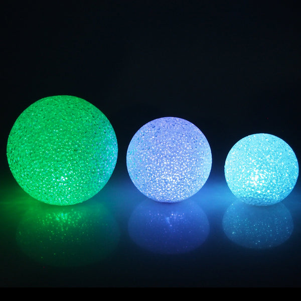 LED Crystal Snow Ball Centerpiece, Multi-Color