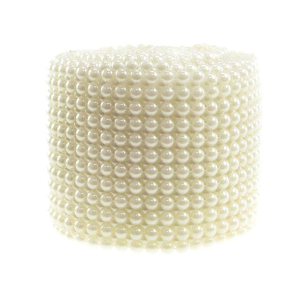 Plastic Pearl Mesh Wrap Ribbon, 4-1/2-Inch, 10 Yards