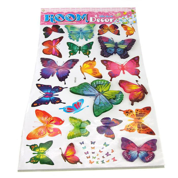 Colorful Butterfly Wall Decor, 3D Stickers