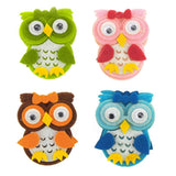 Owl Felt Animals, 2-inch, 12-Piece