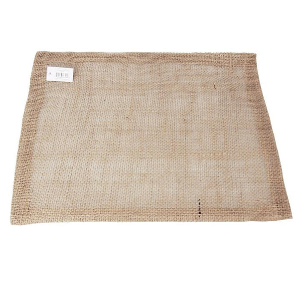 Burlap Table Placemat Sewn-edge, 17-Inch