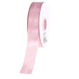 Baby Shower Print Satin Ribbon, 7/8-inch, 25-yard