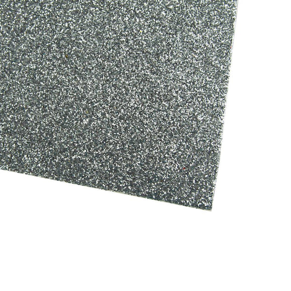 Self-Adhesive Glitter EVA Foam Sheet, 20-Inch x 27-1/2-Inch, 10-Piece, Silver