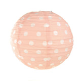 Polka Dot Hanging Paper Lanterns, 12-Inch