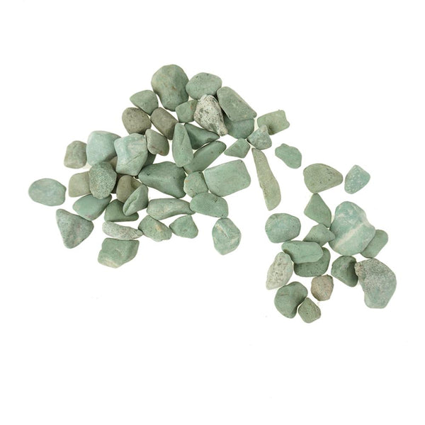 Rock Pebble Vase Fillers, Green, 500-Gram