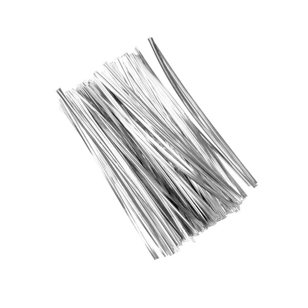 Metallic Craft & Treats Twist Ties, 4-3/4-Inch, 500-Count, Silver