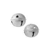 Stars Embossed Glitter Jingle Bells, 2-Inch, 2-Count