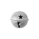 Stars Embossed Glitter Jingle Bell, 2-1/4-Inch