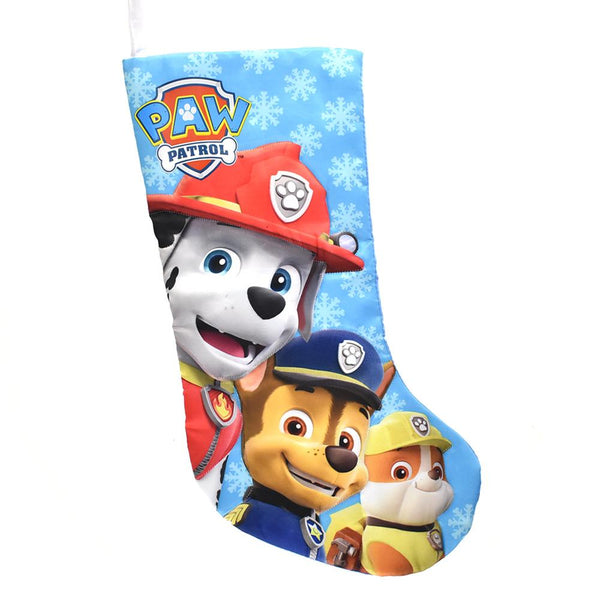 Paw Patrol Satin Christmas Stocking, Light Blue, 17-1/2-Inch