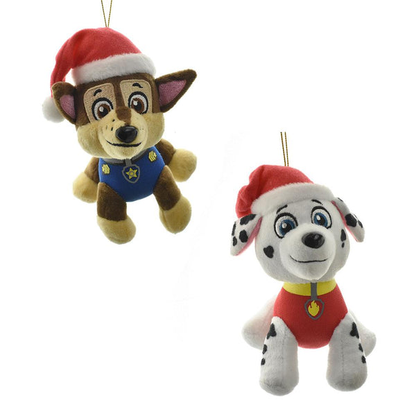 Mini Plush Paw Patrol Ornaments, 6-Inch, 2-Piece