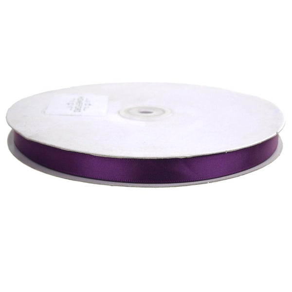 Single Face Satin Ribbon, 1/4-Inch, 100 Yards, Plum