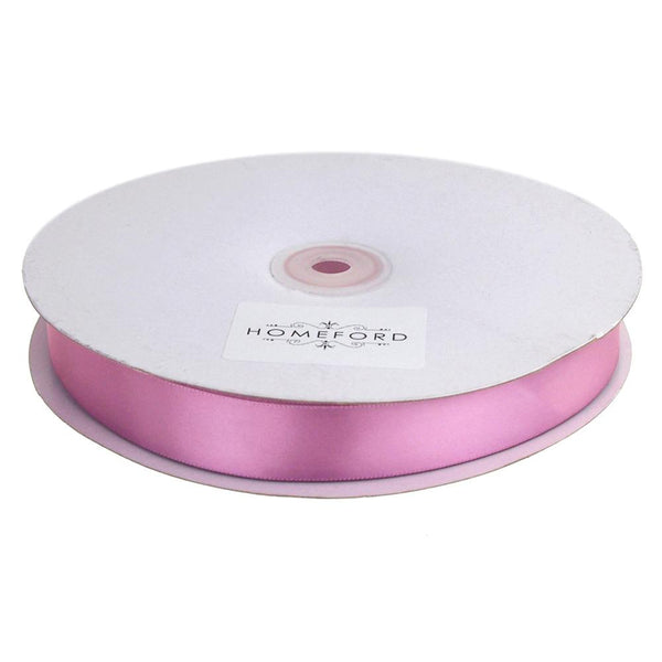 Single Face Satin Ribbon, 7/8-Inch, 50-Yard, Rosy Mauve