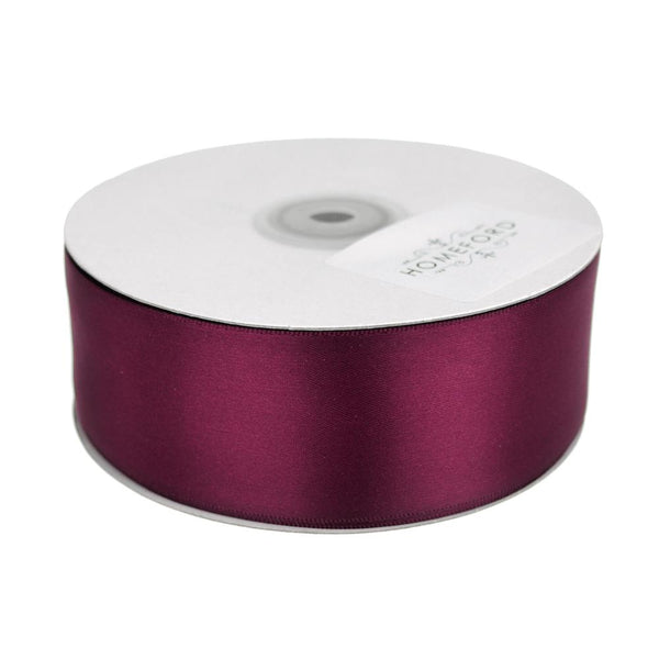 Single Face Satin Ribbon, 1-1/2-Inch, 50 Yards, Wine