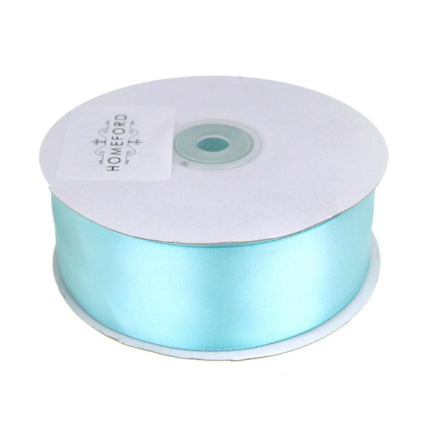 Single Face Satin Ribbon, 1-1/2-Inch, 50 Yards, Aqua