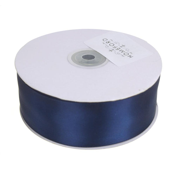 Single Face Satin Ribbon, 1-1/2-Inch, 50 Yards, Navy Blue