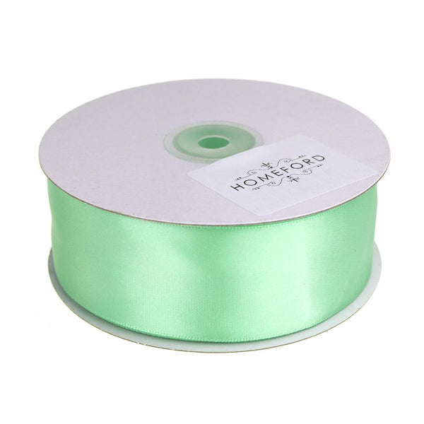 Single Face Satin Ribbon, 1-1/2-Inch, 50 Yards, Mint Green