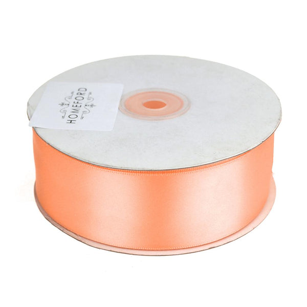 Single Face Satin Ribbon, 1-1/2-Inch, 50 Yards, Peach