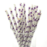 Large Dots Paper Straws, 7-3/4-inch, 25-Piece