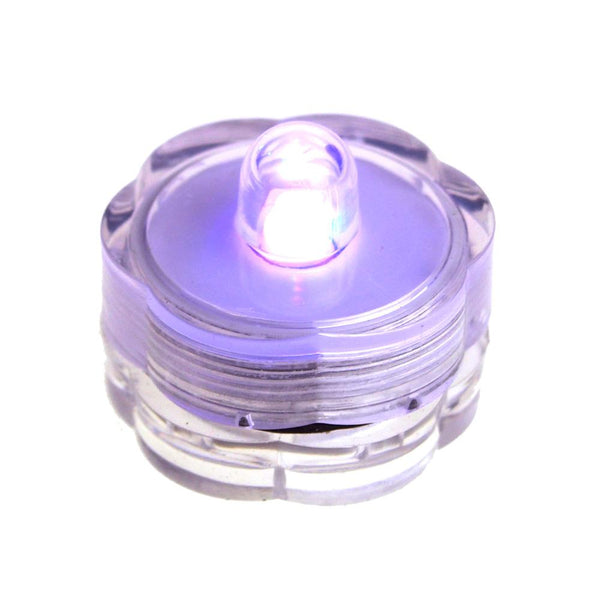 LED Floral Water Submersible Base Lights, 12-Piece, Purple