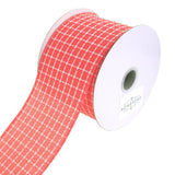 Dash Checkered Plaid Ribbon Wired Edge, 10-Yard