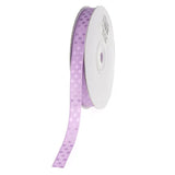 Glossy Polka Dot Polyester Ribbon, 3/8-Inch, 25-Yard