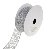 Open Weave Metallic Glitter Tinsel Mesh Christmas Ribbon, 10 Yards