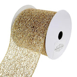 Open Weave Metallic Glitter Tinsel Mesh Christmas Ribbon, 10 Yards