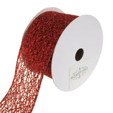 Open Weave Metallic Glitter Tinsel Mesh Christmas Ribbon, 10 Yards