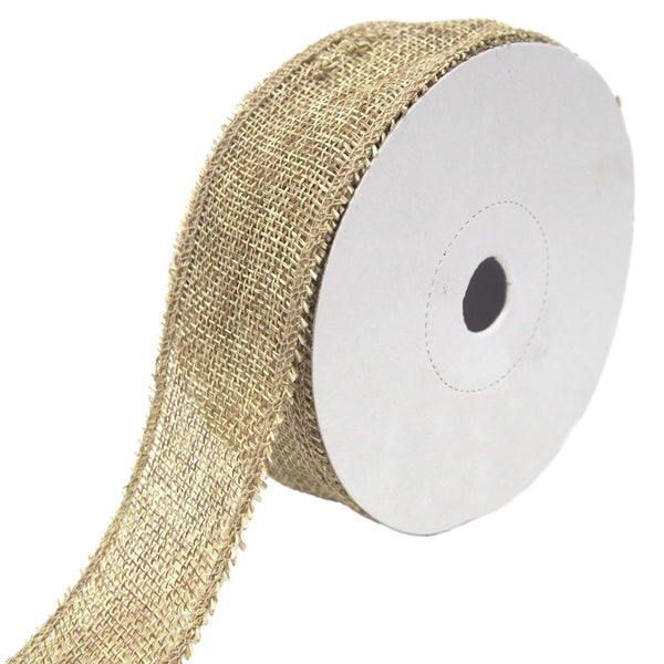 Loose Weave Faux Jute Ribbon, Sand, 1-1/2-Inch, 10-Yards