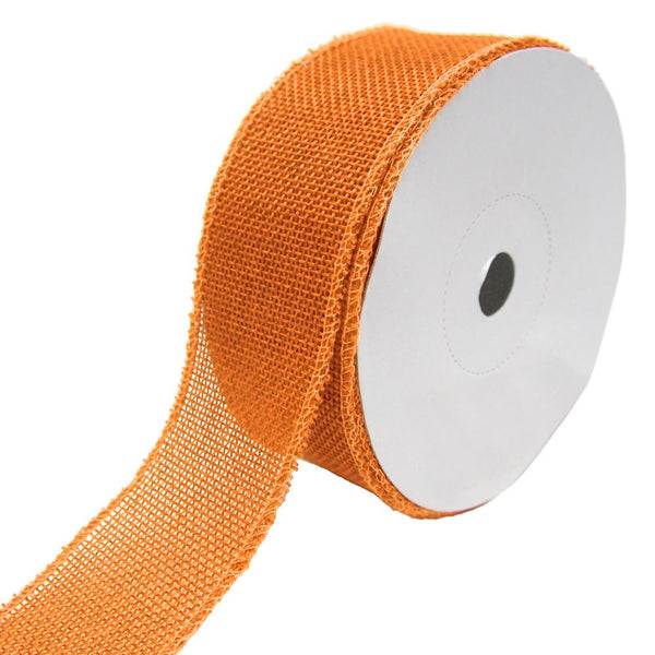 Loose Weave Faux Jute Ribbon, Orange, 1-1/2-Inch, 10-Yards