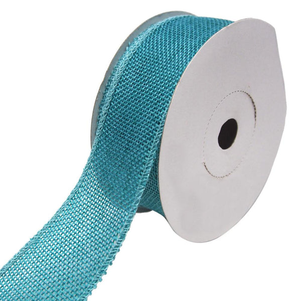 Loose Weave Faux Jute Ribbon, Teal, 1-1/2-Inch, 10-Yards